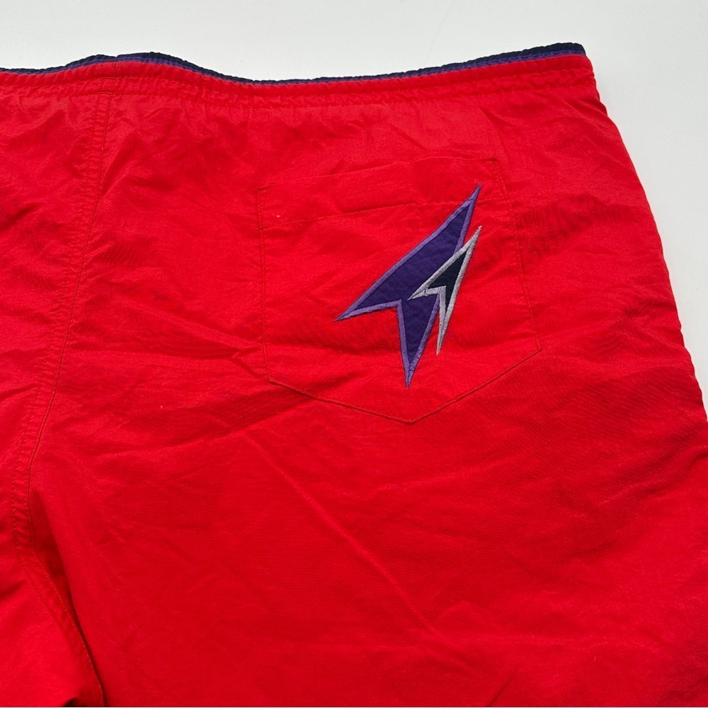 Mens Sz XL Vintage Red Speedo‎ Lined Swim Trunk Shorts Nylon - Picture 8 of 10